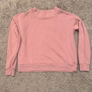 Pink Mock neck Sweatshirt
